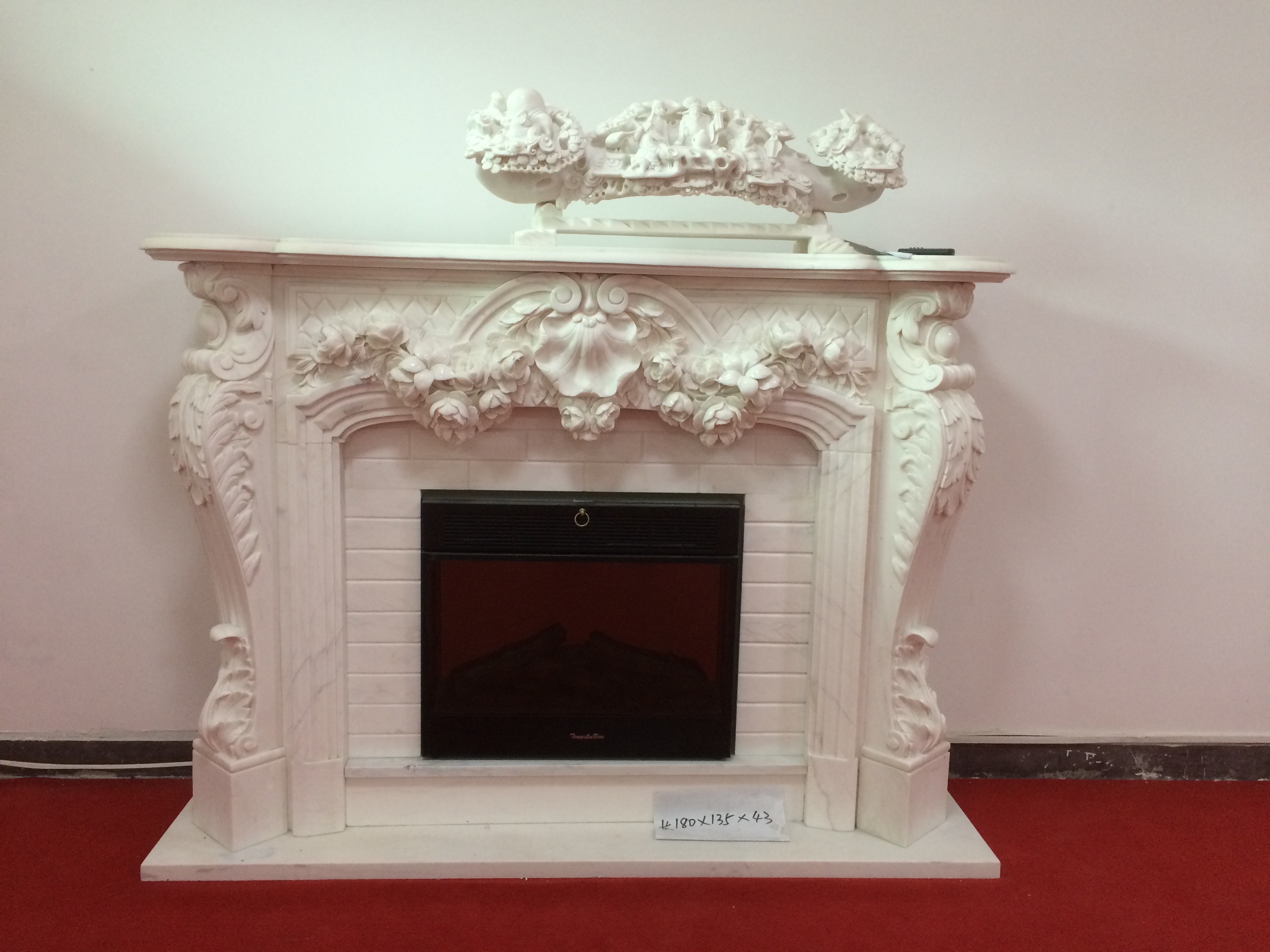 LINSTONE Marble Fireplace